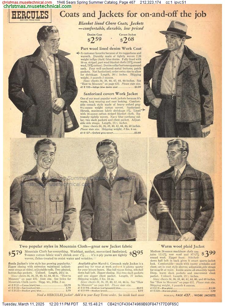 1946 Sears Spring Summer Catalog, Page 467