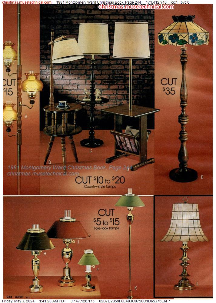 1981 Montgomery Ward Christmas Book, Page 244
