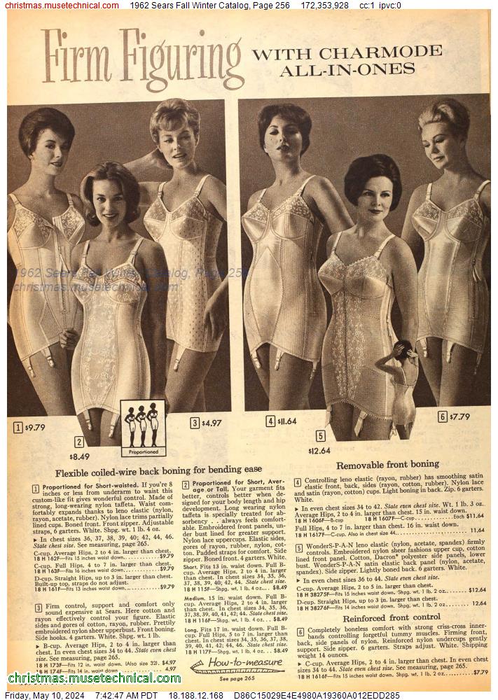 1962 Sears Fall Winter Catalog, Page 256
