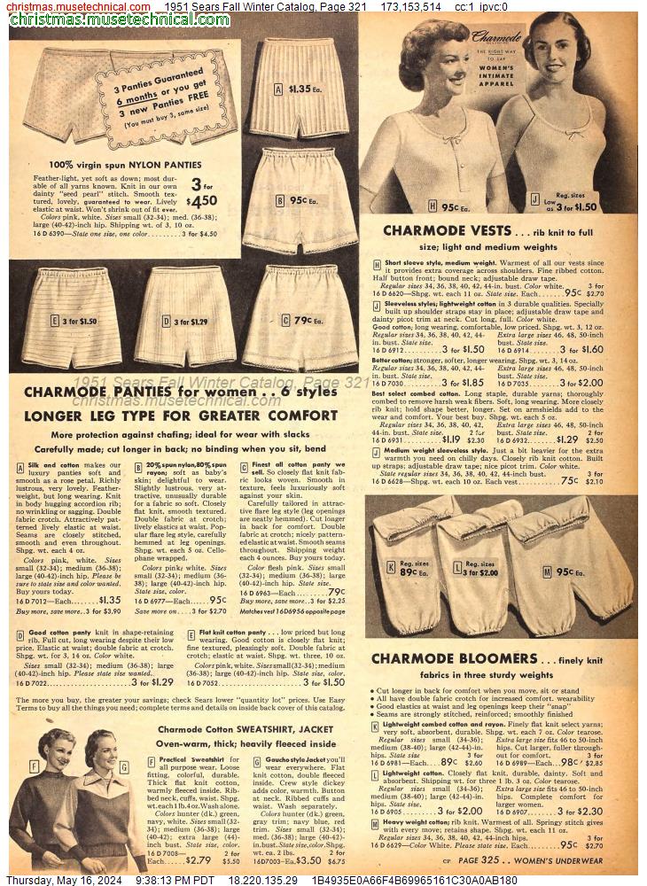 1951 Sears Fall Winter Catalog, Page 321