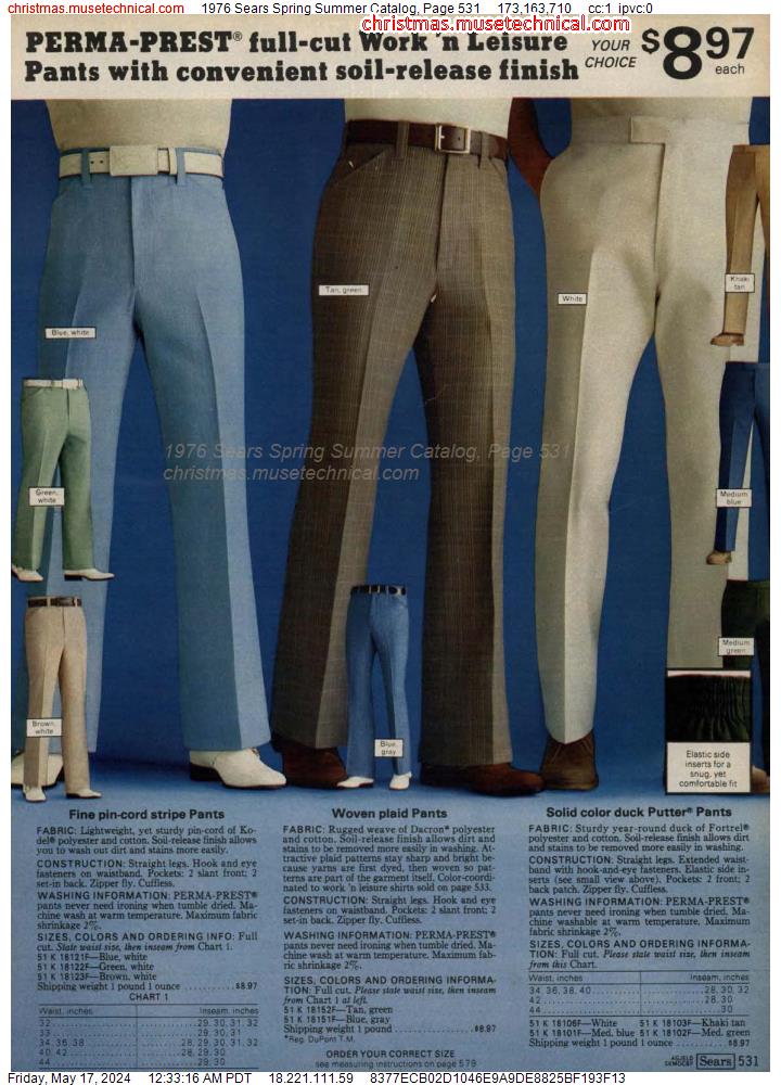 1976 Sears Spring Summer Catalog, Page 531