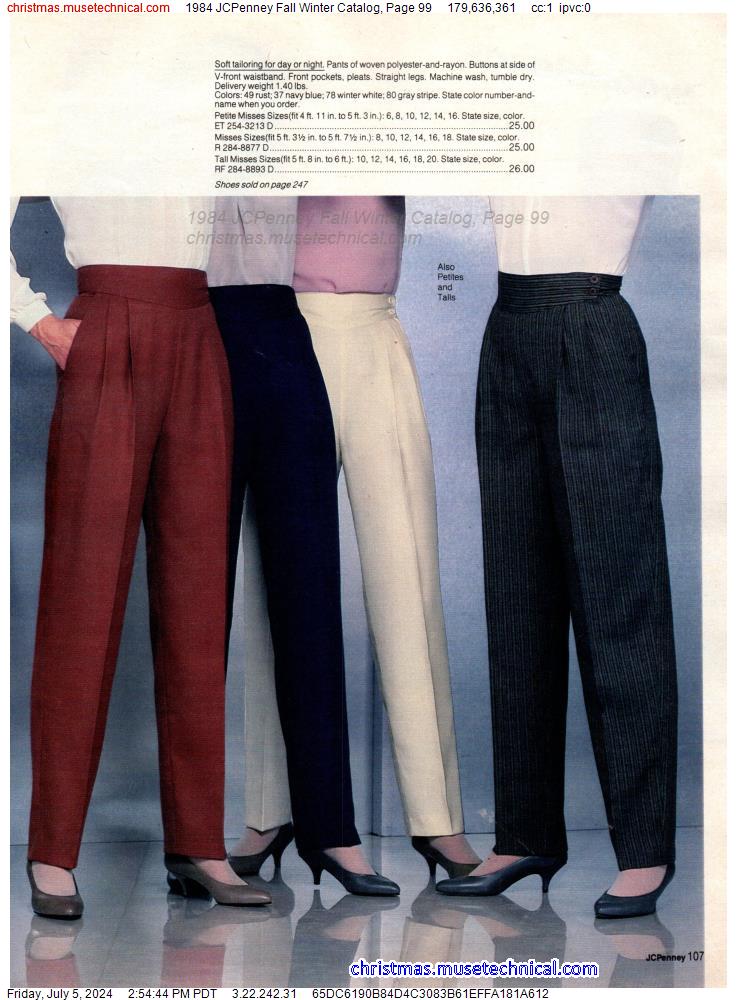 1984 JCPenney Fall Winter Catalog, Page 99