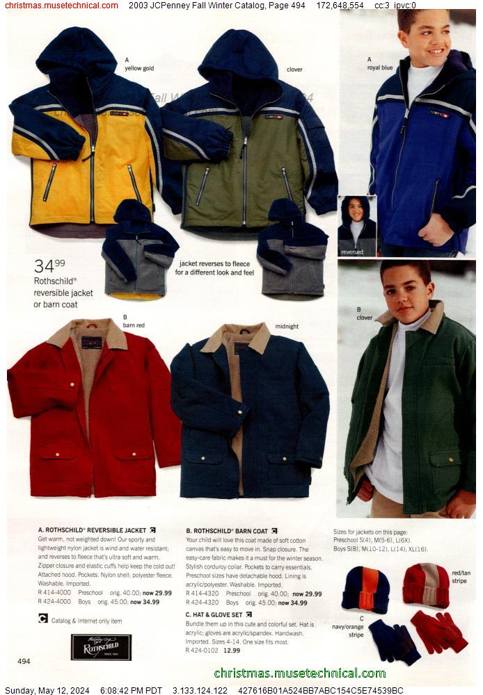 2003 JCPenney Fall Winter Catalog, Page 494