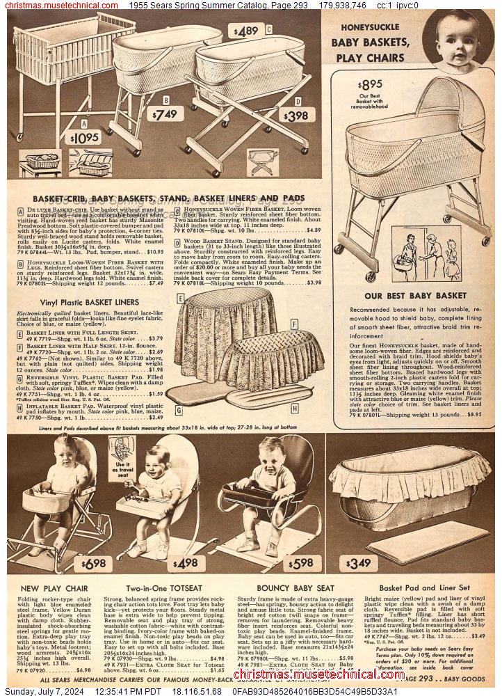 1955 Sears Spring Summer Catalog, Page 293