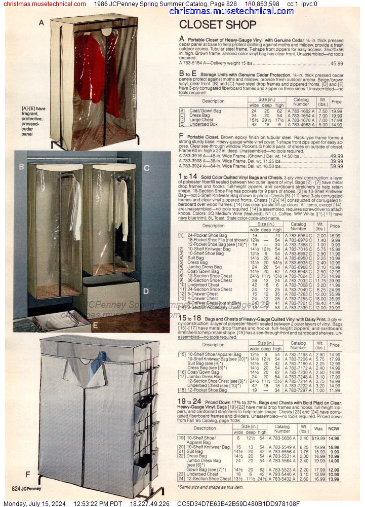 1986 JCPenney Spring Summer Catalog, Page 828