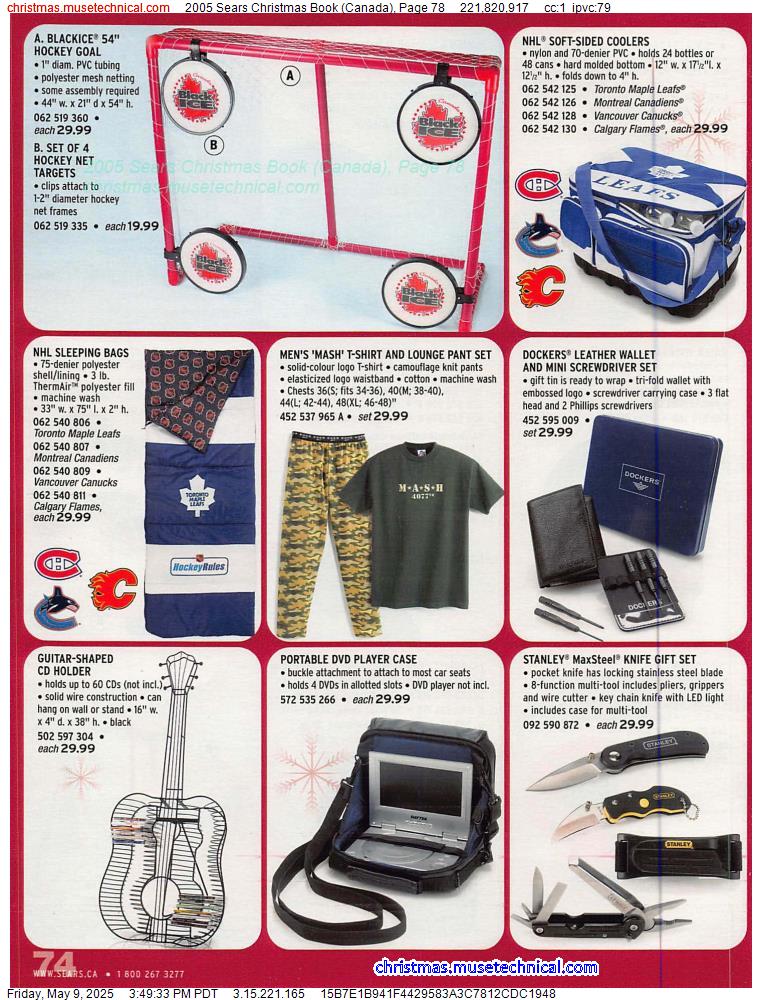 2005 Sears Christmas Book (Canada), Page 78