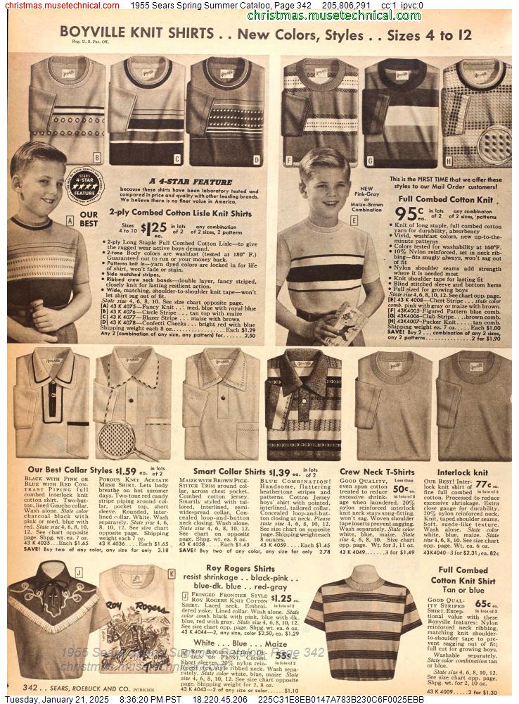 1955 Sears Spring Summer Catalog, Page 342