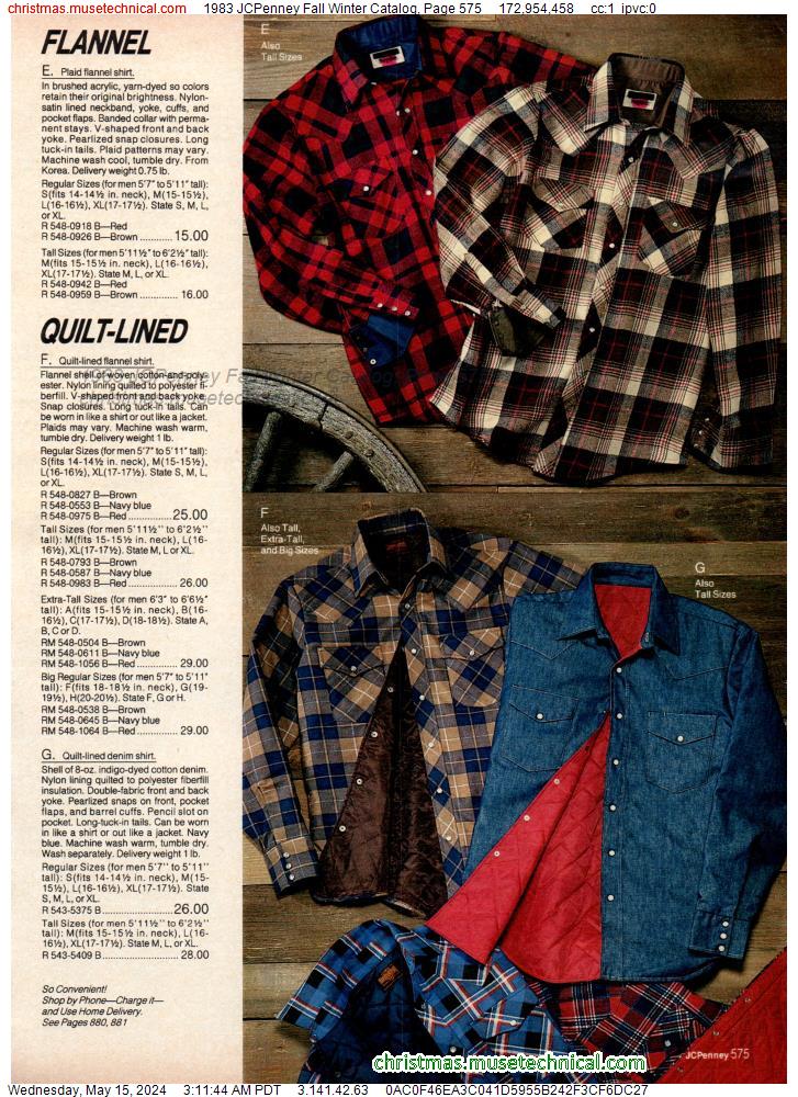 1983 JCPenney Fall Winter Catalog, Page 575