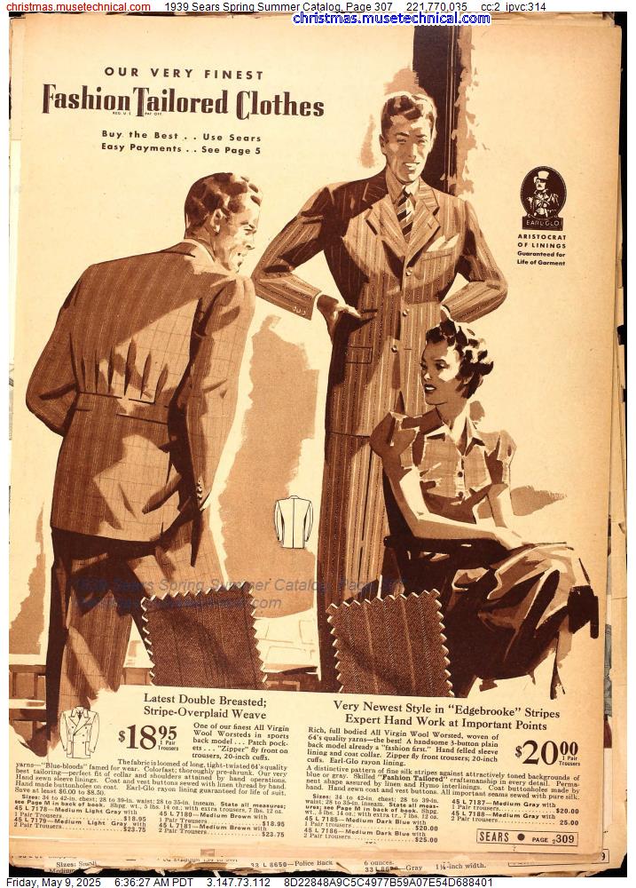 1939 Sears Spring Summer Catalog, Page 307