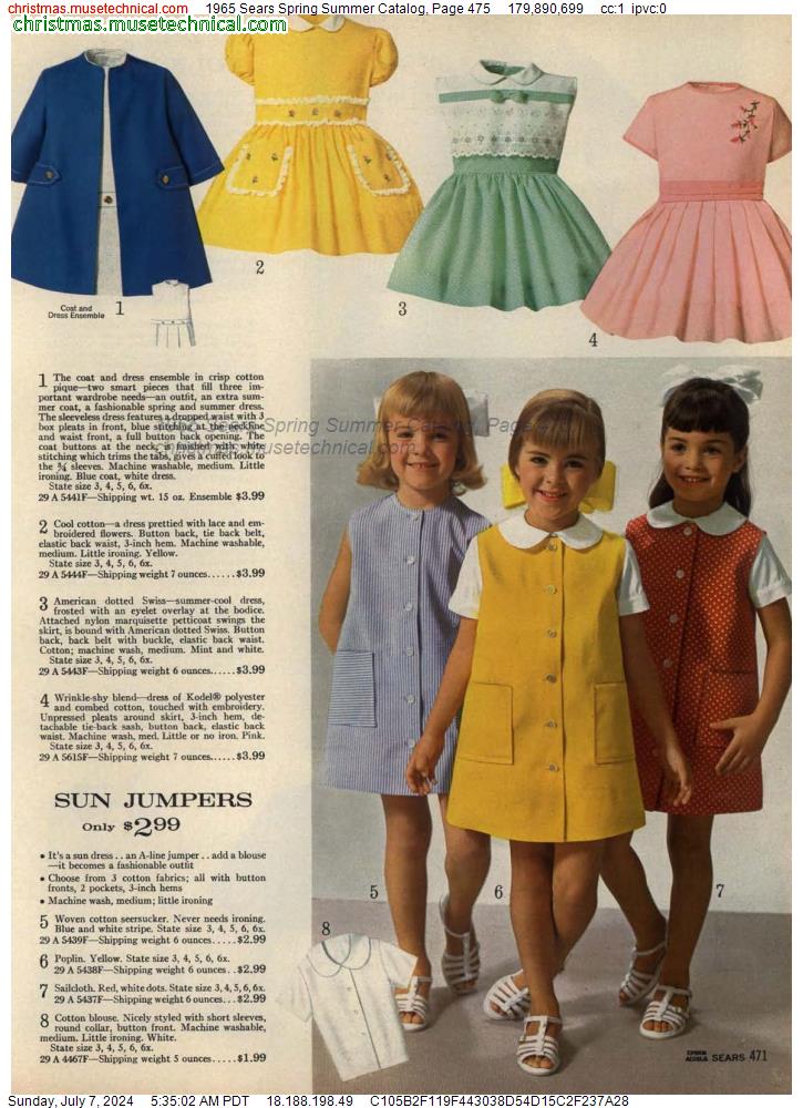 1965 Sears Spring Summer Catalog, Page 475