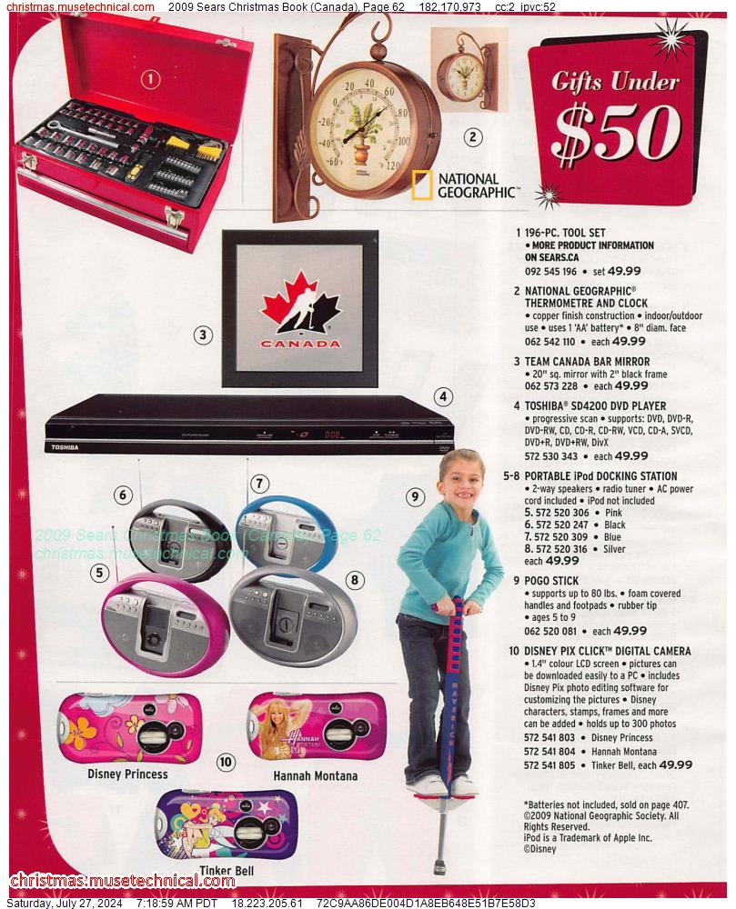 2009 Sears Christmas Book (Canada), Page 62