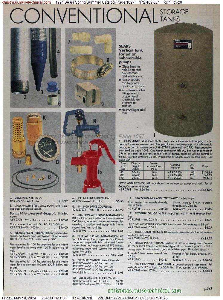 1991 Sears Spring Summer Catalog, Page 1097