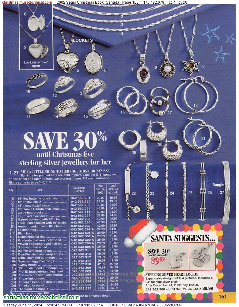 2002 Sears Christmas Book (Canada), Page 155