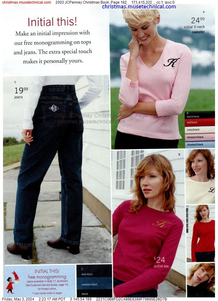 2003 JCPenney Christmas Book, Page 182