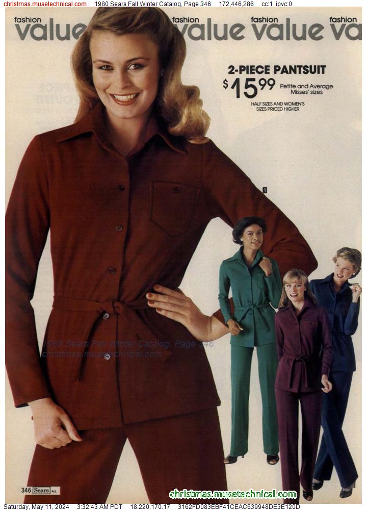 1980 Sears Fall Winter Catalog, Page 346