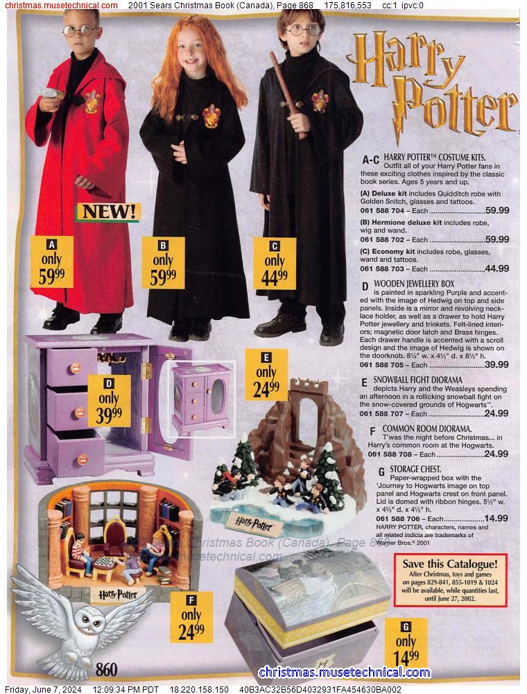 2001 Sears Christmas Book (Canada), Page 868