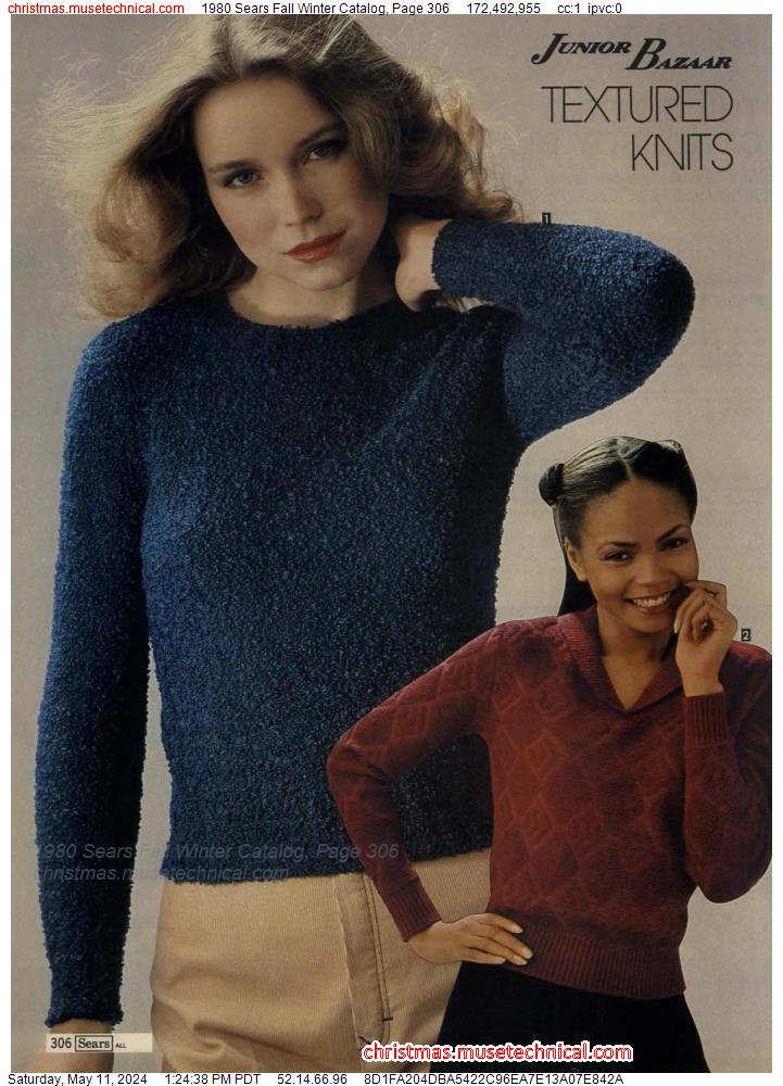 1980 Sears Fall Winter Catalog, Page 306
