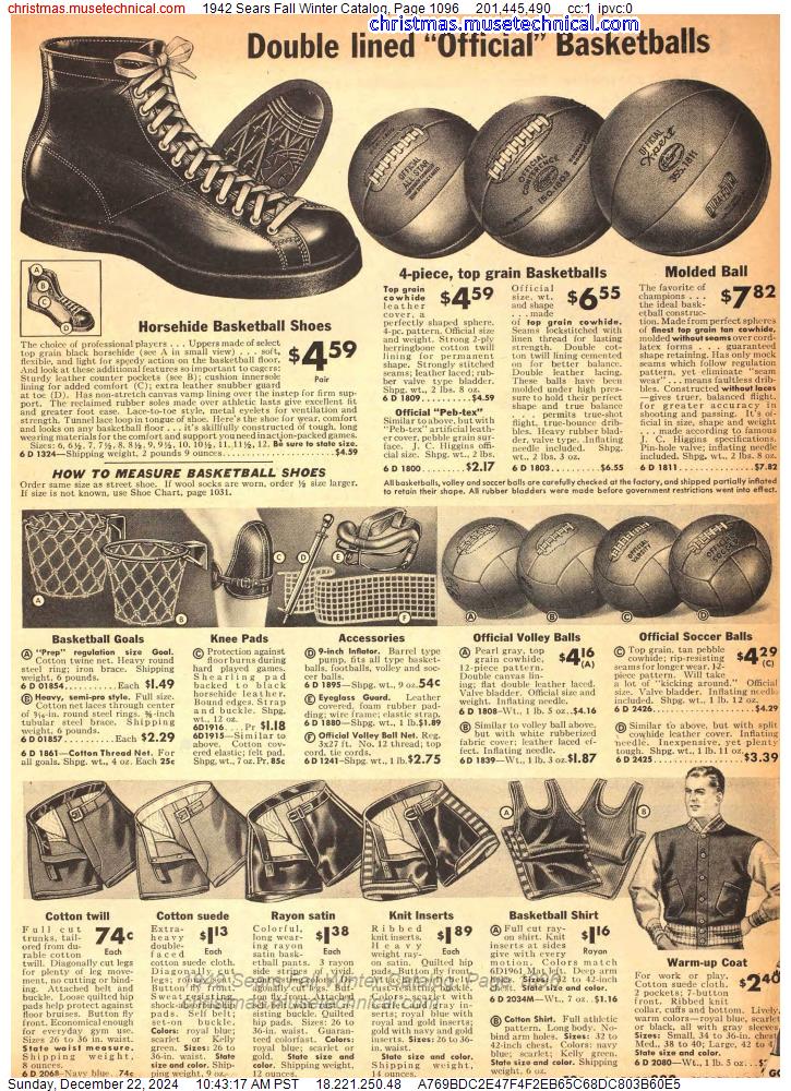 1942 Sears Fall Winter Catalog, Page 1096