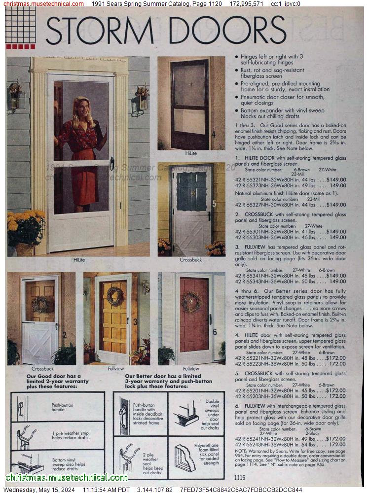 1991 Sears Spring Summer Catalog, Page 1120