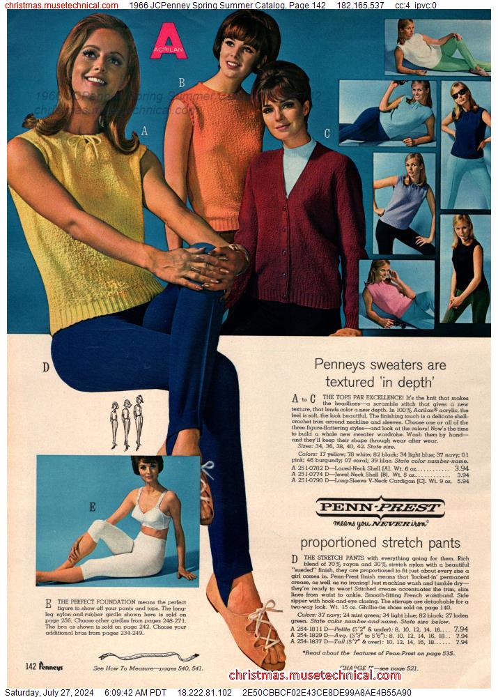 1966 JCPenney Spring Summer Catalog, Page 142