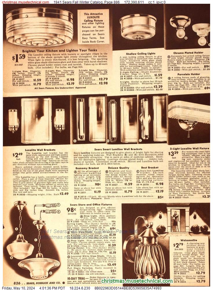 1941 Sears Fall Winter Catalog, Page 886