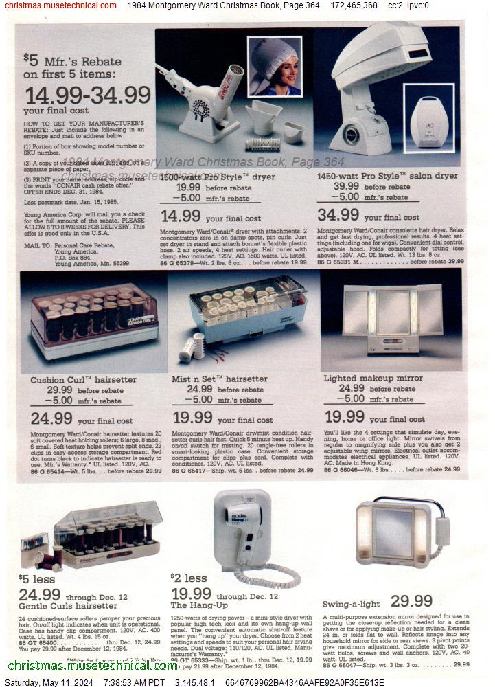 1984 Montgomery Ward Christmas Book, Page 364