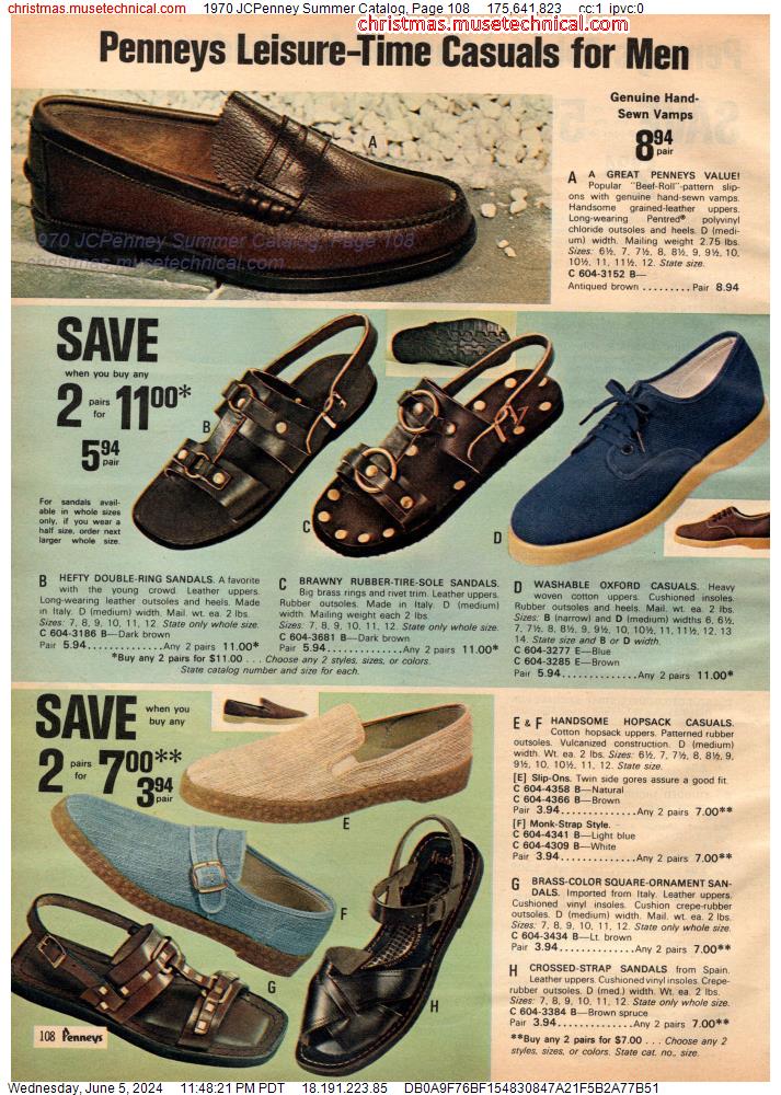 1970 JCPenney Summer Catalog, Page 108
