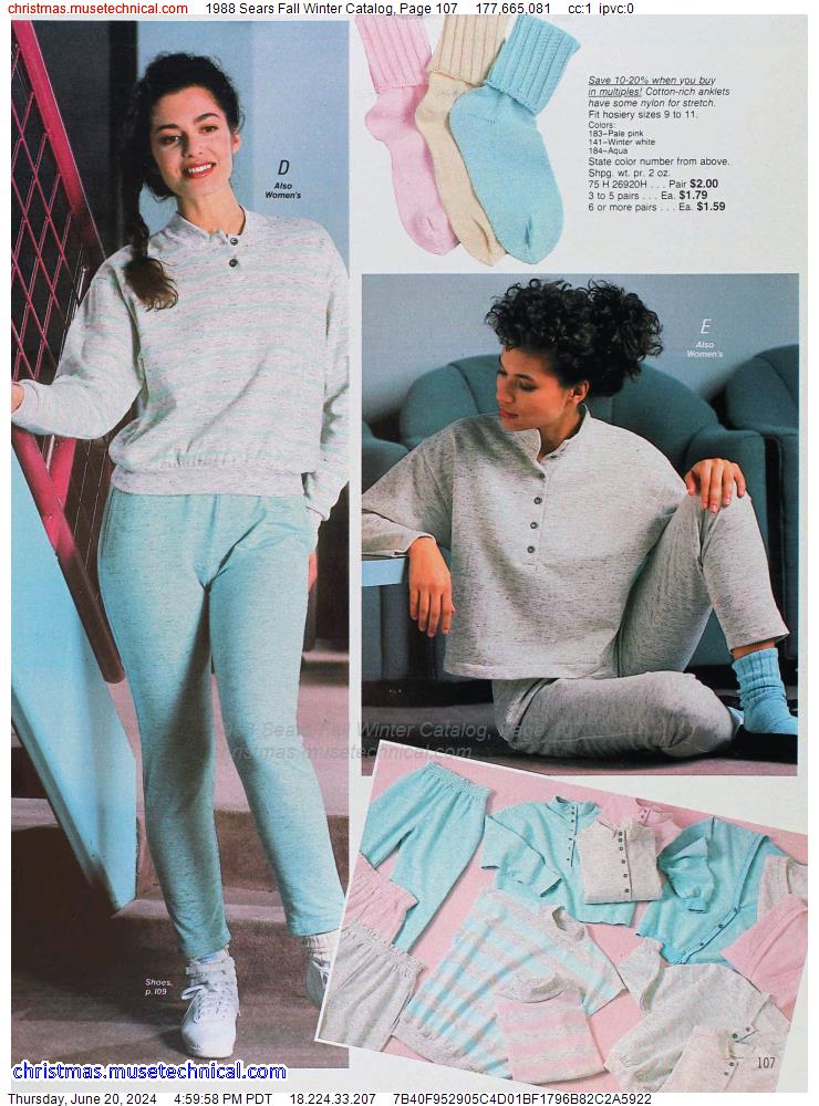 1988 Sears Fall Winter Catalog, Page 107
