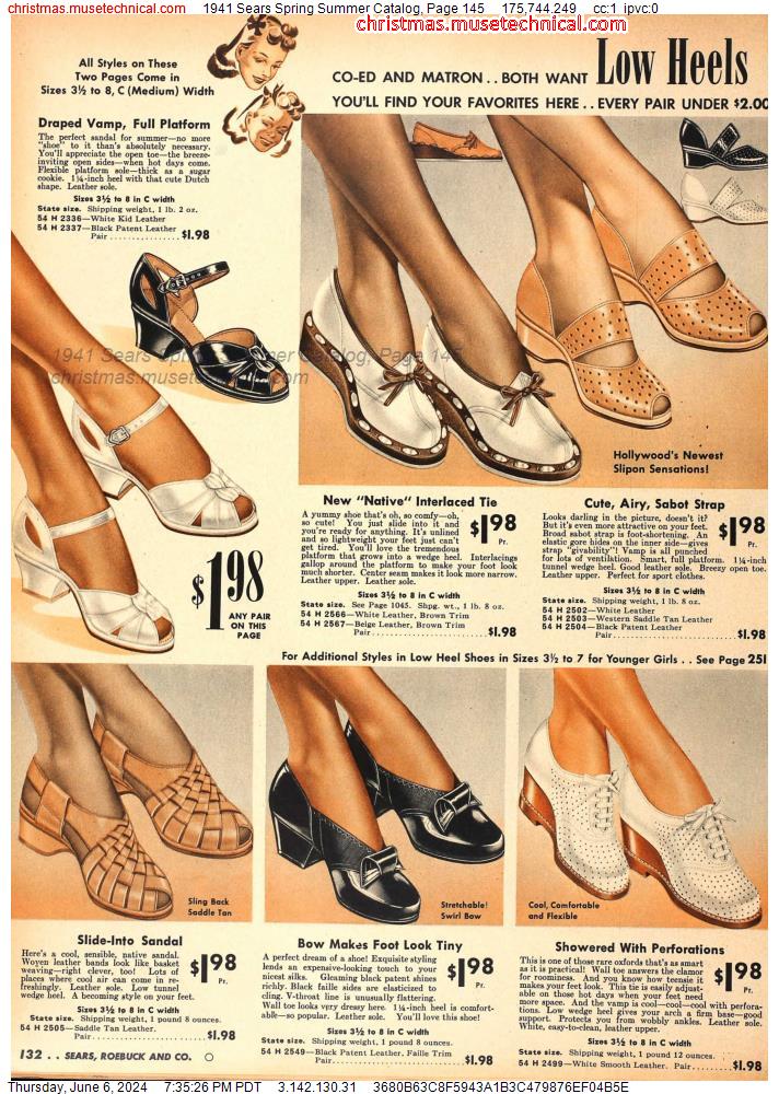 1941 Sears Spring Summer Catalog, Page 145