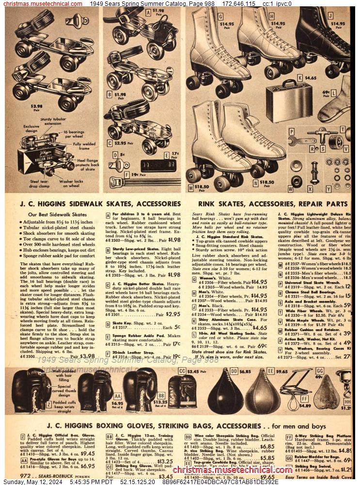 1949 Sears Spring Summer Catalog, Page 988