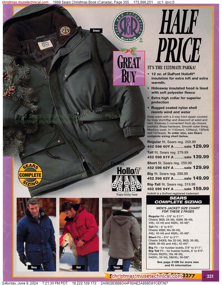 1998 Sears Christmas Book (Canada), Page 355