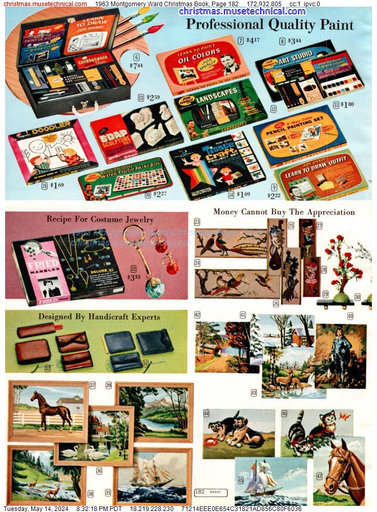 1963 Montgomery Ward Christmas Book, Page 182