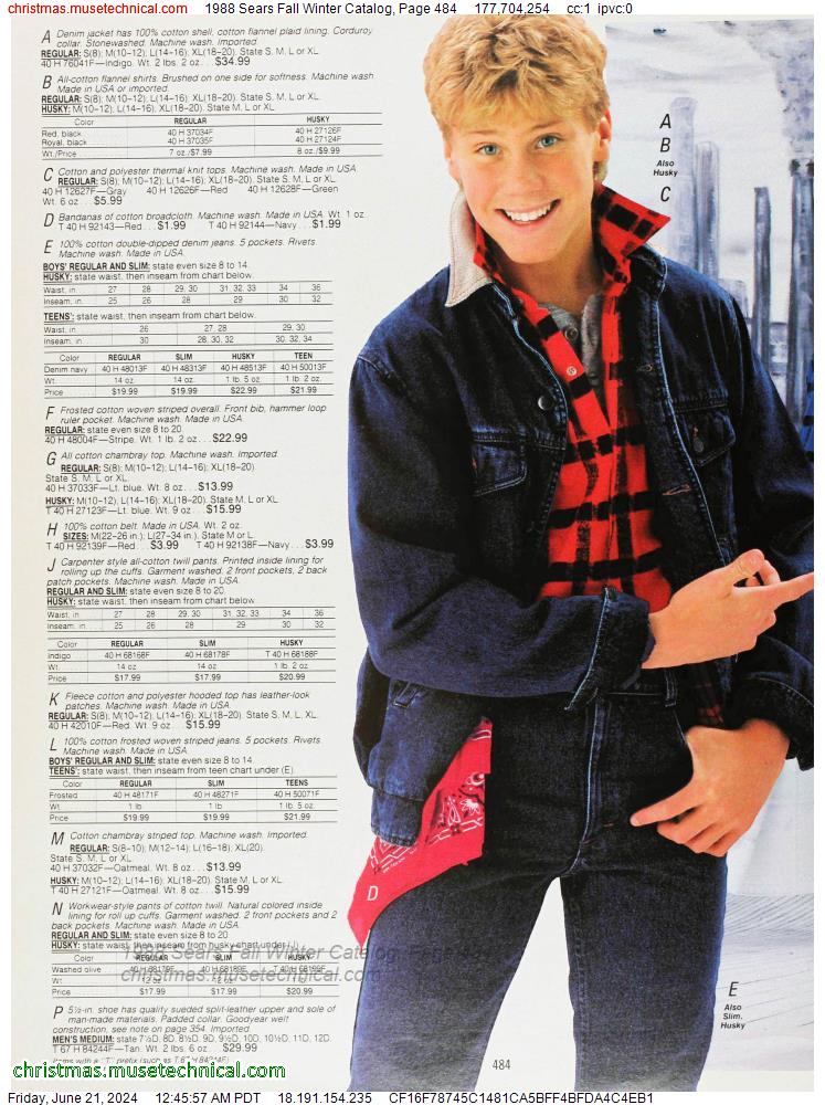 1988 Sears Fall Winter Catalog, Page 484