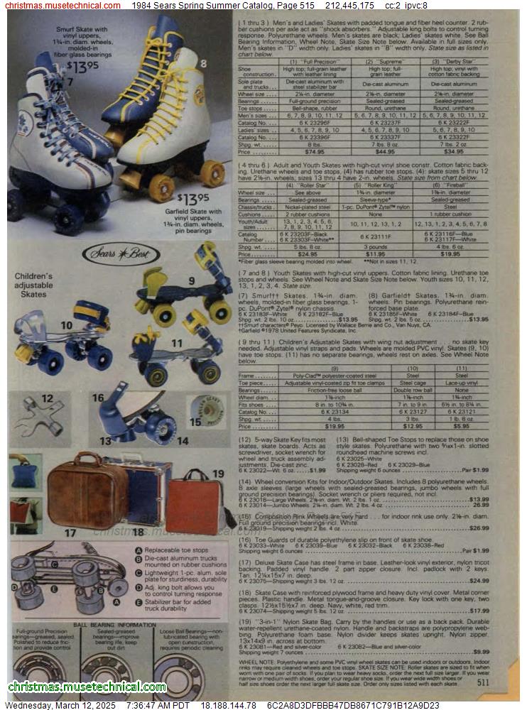 1984 Sears Spring Summer Catalog, Page 515