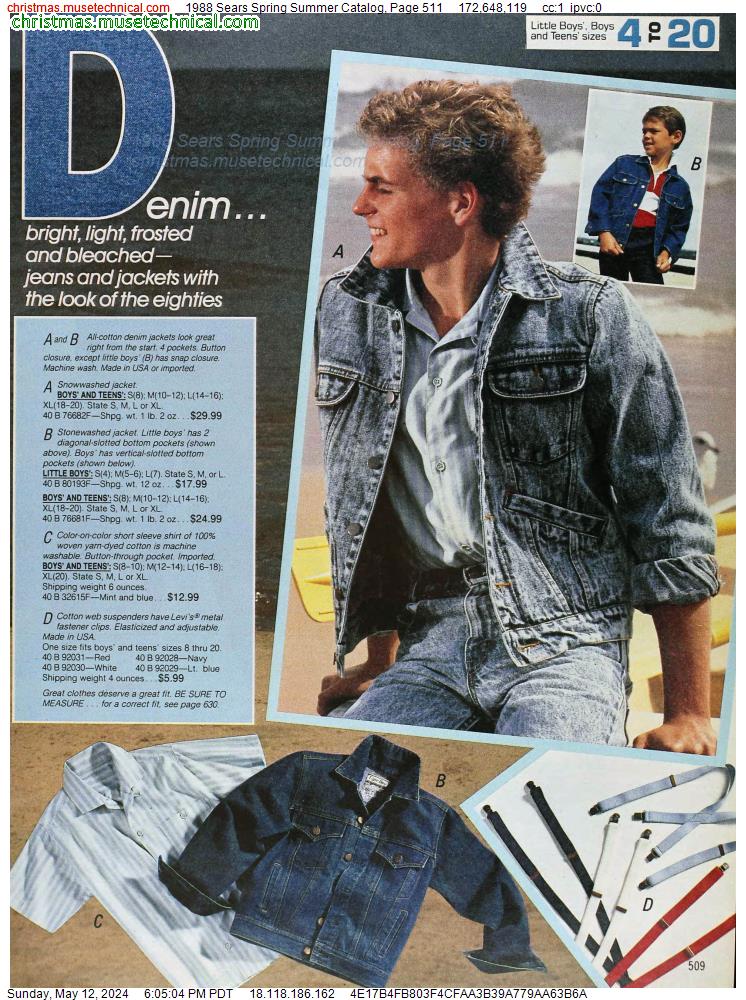 1988 Sears Spring Summer Catalog, Page 511