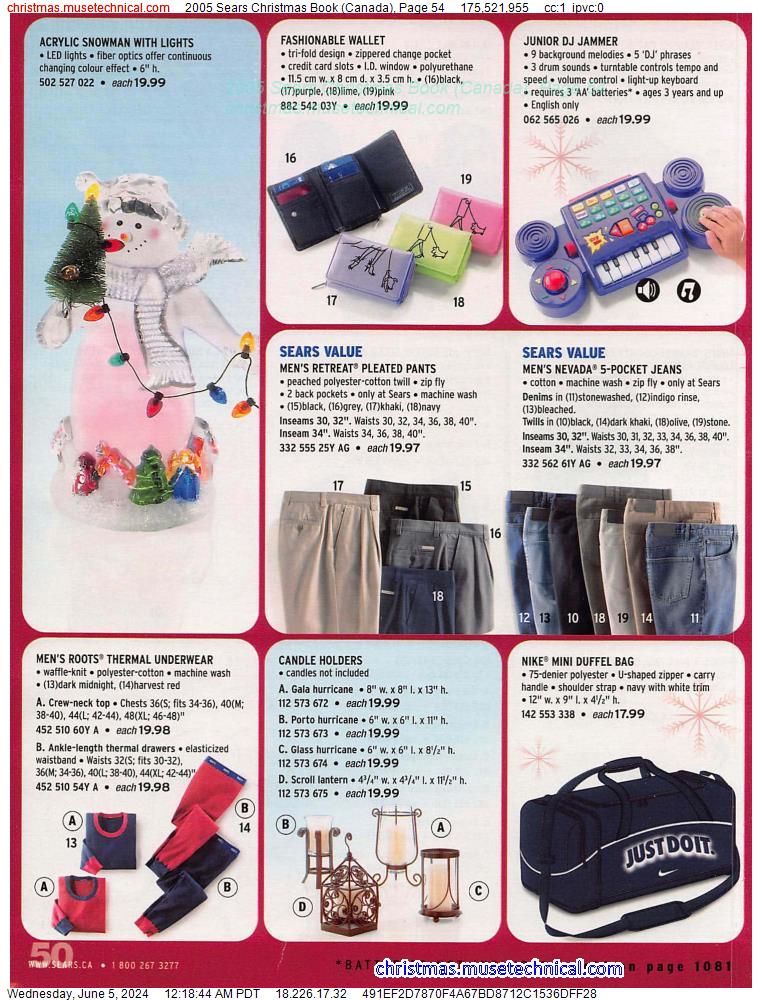 2005 Sears Christmas Book (Canada), Page 54