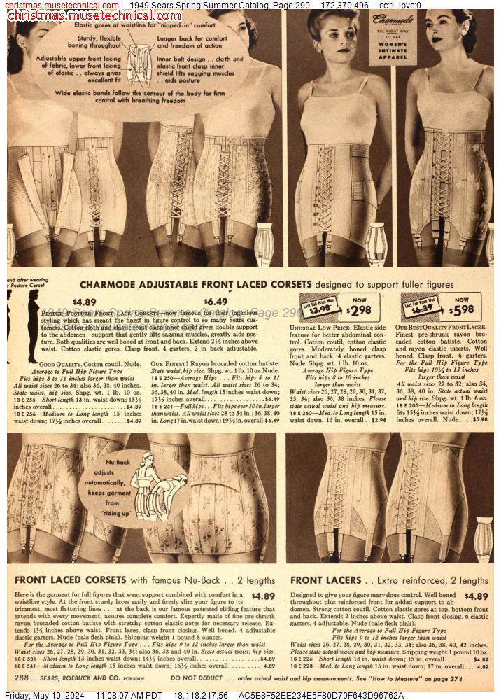 1949 Sears Spring Summer Catalog, Page 290