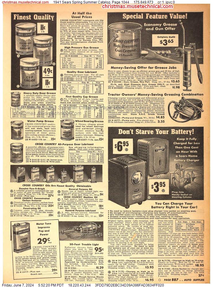 1941 Sears Spring Summer Catalog, Page 1044