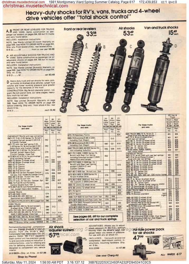 1981 Montgomery Ward Spring Summer Catalog, Page 617