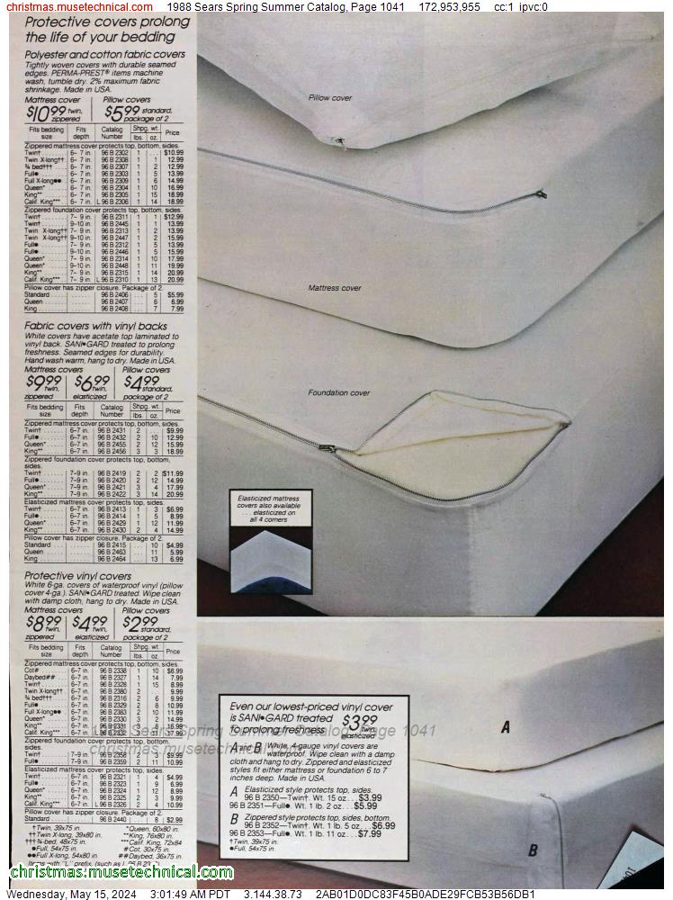 1988 Sears Spring Summer Catalog, Page 1041