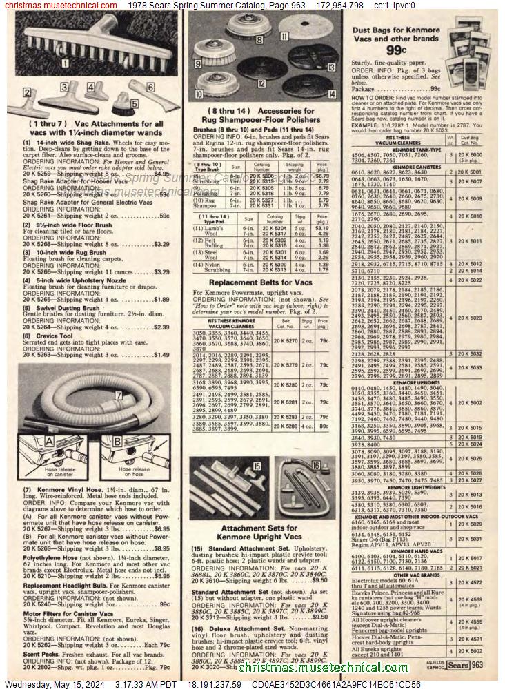 1978 Sears Spring Summer Catalog, Page 963