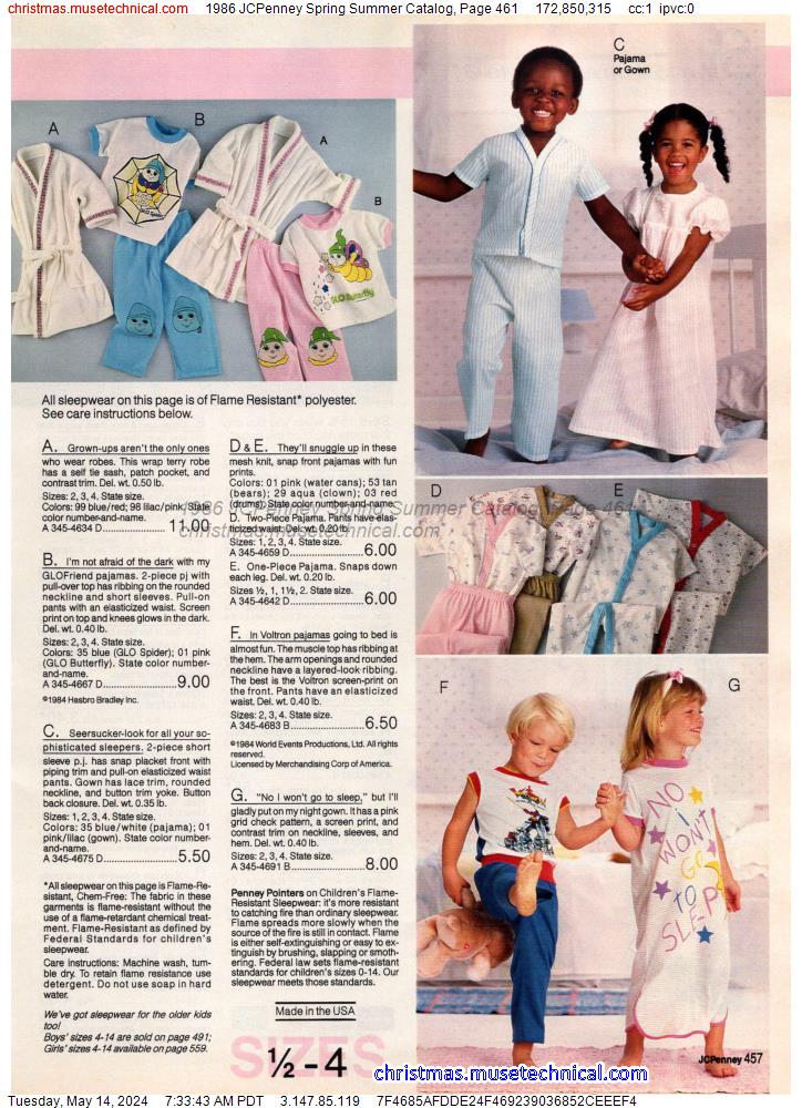 1986 JCPenney Spring Summer Catalog, Page 461