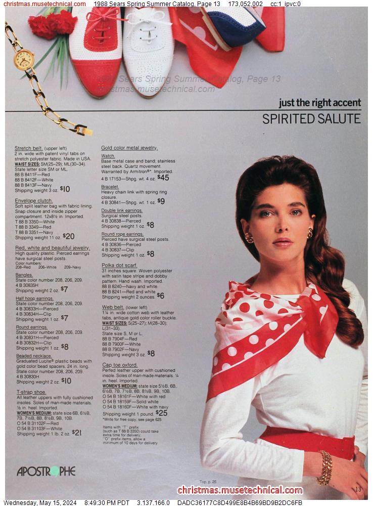1988 Sears Spring Summer Catalog, Page 13