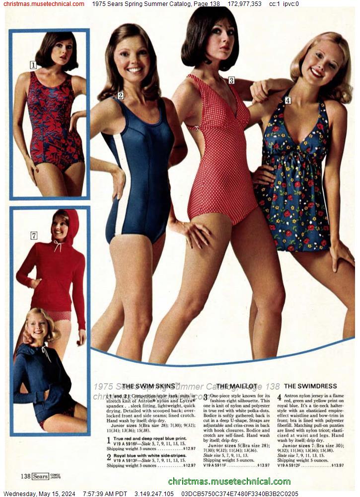 1975 Sears Spring Summer Catalog, Page 138