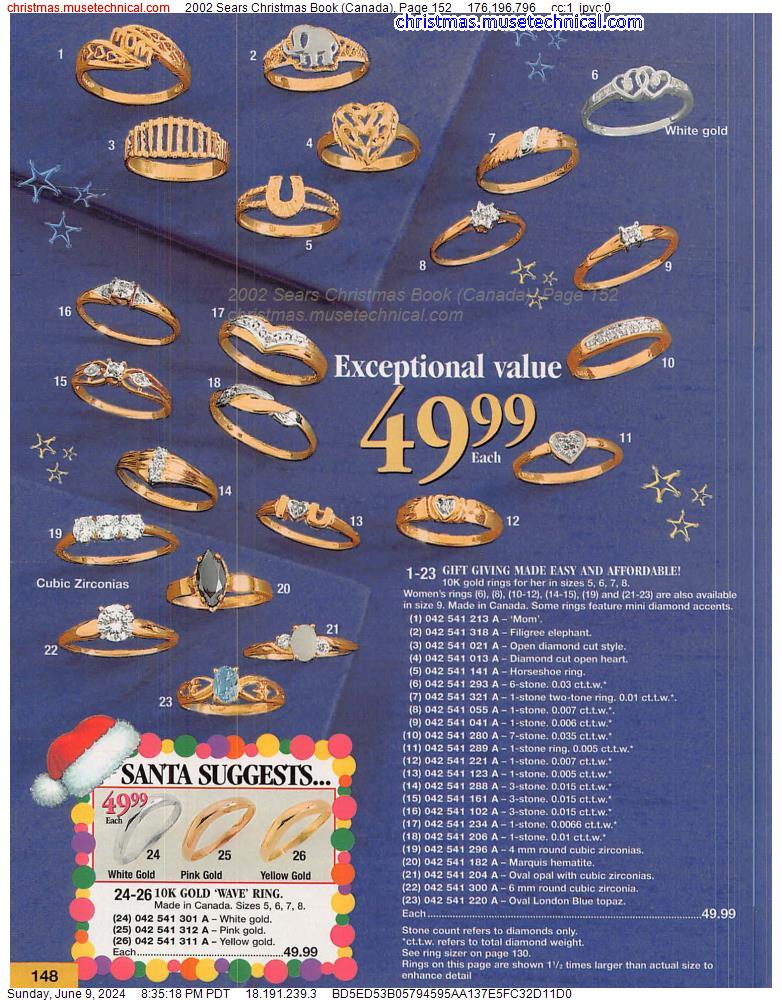 2002 Sears Christmas Book (Canada), Page 152