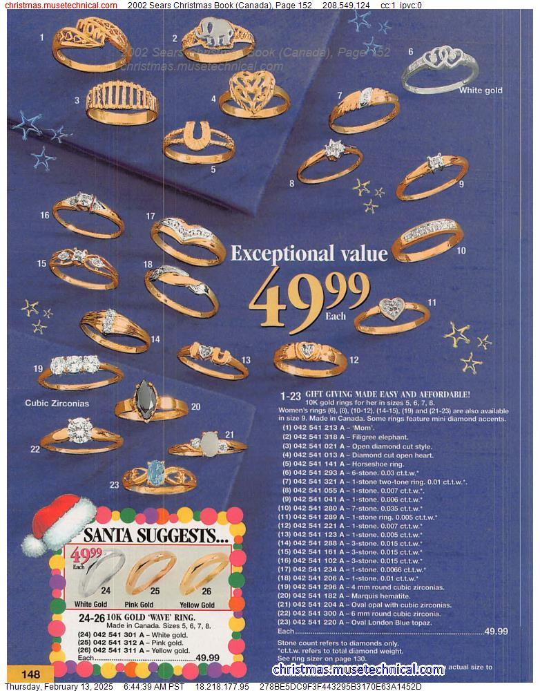 2002 Sears Christmas Book (Canada), Page 152