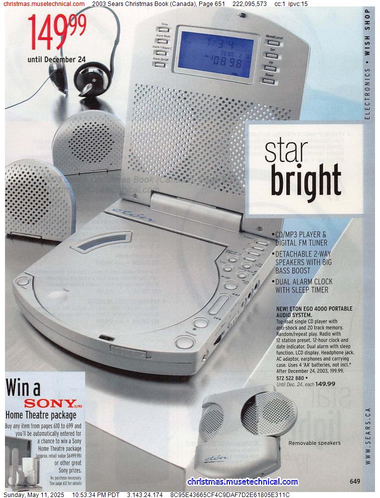 2003 Sears Christmas Book (Canada), Page 651