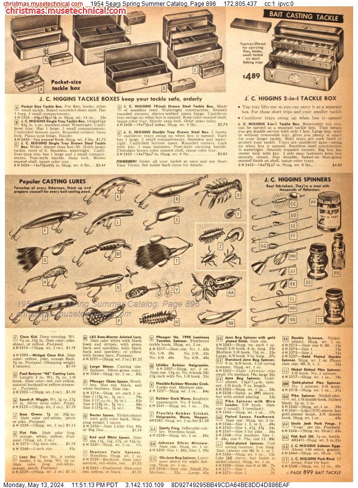 1954 Sears Spring Summer Catalog, Page 896