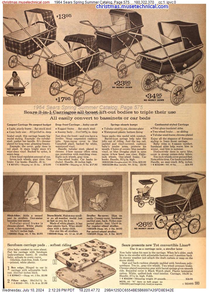 1964 Sears Spring Summer Catalog, Page 575