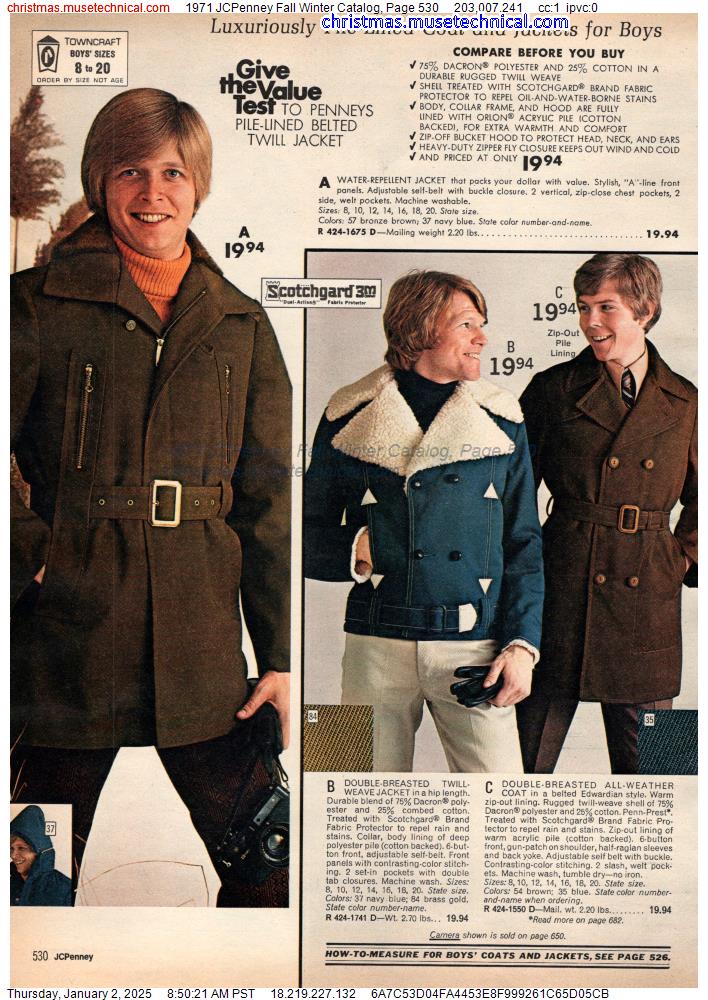 1971 JCPenney Fall Winter Catalog, Page 530